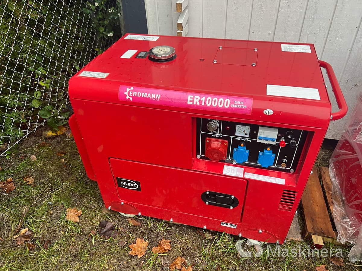 Elverk Erdmann ER10000 - Elgenerator: bild 1 Elverk Erdmann ER10000 - Elgenerator: bild 1