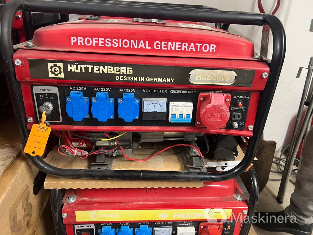 Elverk Huttenberg H8500W - Elgenerator: bild 5 Elverk Huttenberg H8500W - Elgenerator: bild 5