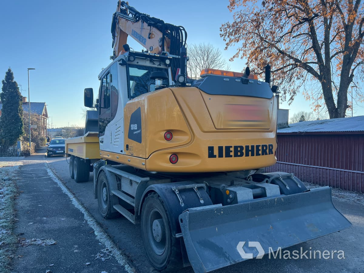 Hjulgrävare Liebherr 918 Compact Litronic med kärra - Bandgrävare: bild 5 Hjulgrävare Liebherr 918 Compact Litronic med kärra - Bandgrävare: bild 5