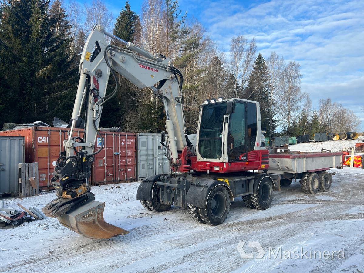 Hjulgrävare Takeuchi TB295W med tillbehör - Bandgrävare: bild 1 Hjulgrävare Takeuchi TB295W med tillbehör - Bandgrävare: bild 1