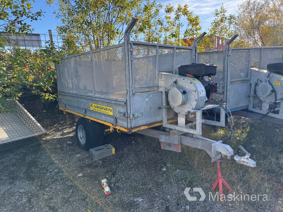 Lövvagn K-Vagnen med bensinmotor - Trädgårdsmaskin, Släp: bild 3 Lövvagn K-Vagnen med bensinmotor - Trädgårdsmaskin, Släp: bild 3