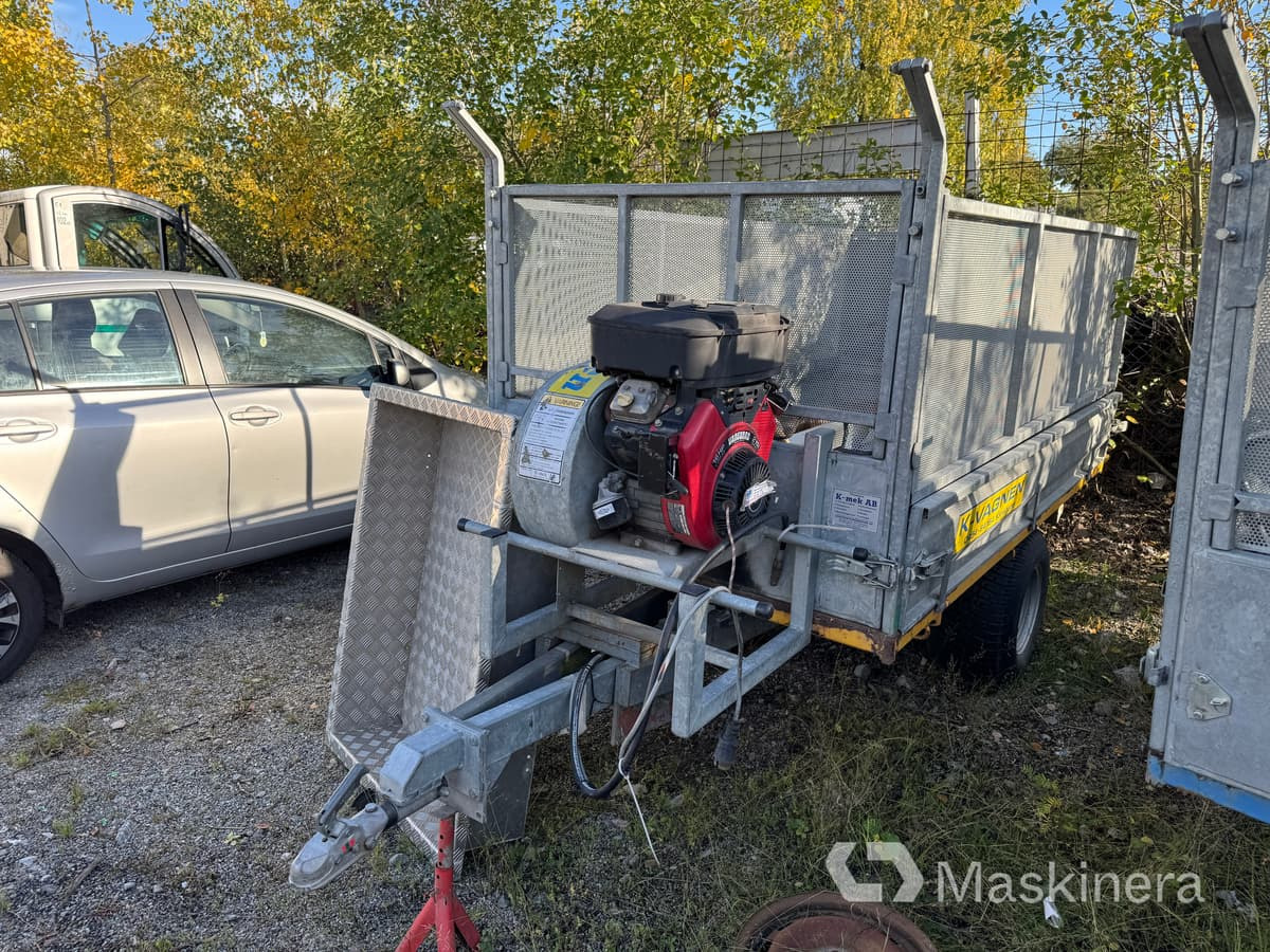 Lövvagn K-Vagnen med bensinmotor - Trädgårdsmaskin, Släp: bild 1 Lövvagn K-Vagnen med bensinmotor - Trädgårdsmaskin, Släp: bild 1
