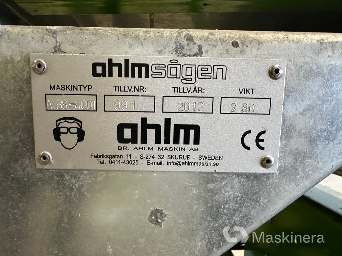 Såg Ahlm Sågen ABS 4001 - Träbearbetningsmaskin: bild 5 Såg Ahlm Sågen ABS 4001 - Träbearbetningsmaskin: bild 5