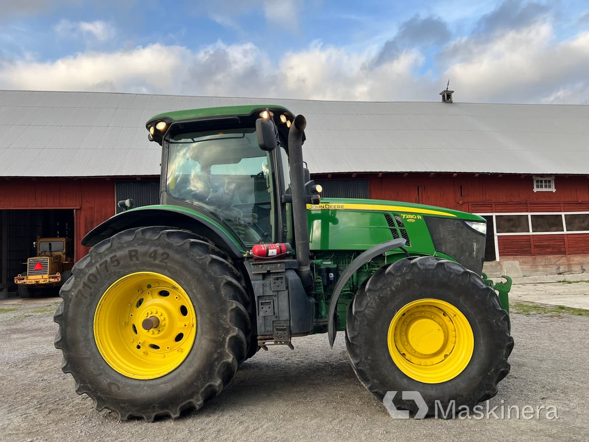 Traktor John Deere 7280R med dubbelmontage & GPS - Traktor: bild 4 Traktor John Deere 7280R med dubbelmontage & GPS - Traktor: bild 4