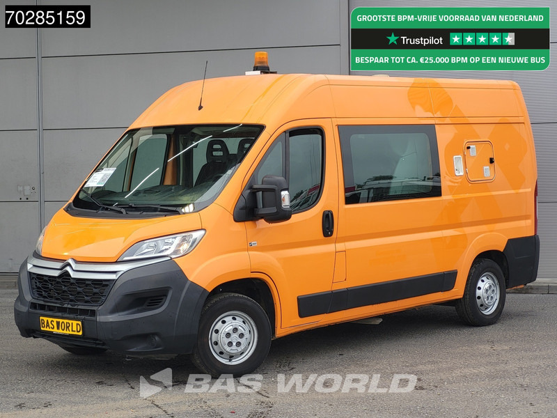 Skåpbil Citroën Jumper 130PK Dubbel Cabine L2H2 Airco Cruise Camera Tankinstallatie Euro6 DC Doka Mixto 5m3 Trekhaak Cruise control: bild 1