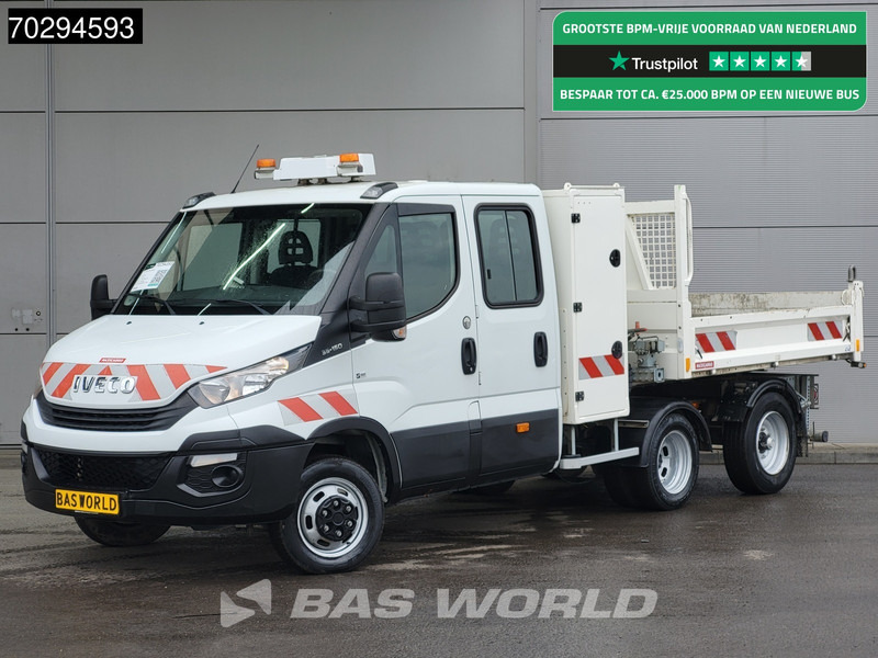 Iveco Daily 35C15 3.0L Kipper met Kist Maxicargo Airco Cruise Camera Euro6 Tipper Benne Kieper 2m3 Airco Dubbel cabine Cruise control - Transportbil med tippflak: bild 1 Iveco Daily 35C15 3.0L Kipper met Kist Maxicargo Airco Cruise Camera Euro6 Tipper Benne Kieper 2m3 Airco Dubbel cabine Cruise control - Transportbil med tippflak: bild 1