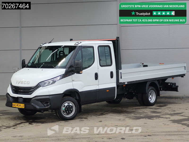 Iveco Daily 35C18 3.0L Open Laadbak 180PK Navi Airco Cruise Camera Parkeersensoren 3,5t Trekgewicht Euro6 Pritsche Pickup Open Box Airco Cru - Transportbil med flak: bild 1 Iveco Daily 35C18 3.0L Open Laadbak 180PK Navi Airco Cruise Camera Parkeersensoren 3,5t Trekgewicht Euro6 Pritsche Pickup Open Box Airco Cru - Transportbil med flak: bild 1