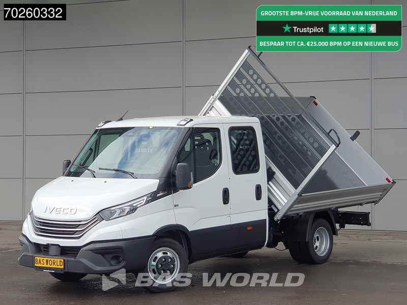 Iveco Daily 35C21 3-Zijdige Kipper Dubbel Cabine 210PK 3.0L Dubbellucht 3,5t Trekhaak ACC Airco LED Camera CarPlay Euro6 Tipper Benne Kieper - Transportbil med tippflak: bild 1 Iveco Daily 35C21 3-Zijdige Kipper Dubbel Cabine 210PK 3.0L Dubbellucht 3,5t Trekhaak ACC Airco LED Camera CarPlay Euro6 Tipper Benne Kieper - Transportbil med tippflak: bild 1