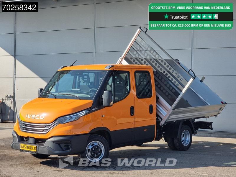 Iveco Daily 35C21 3-Zijdige Kipper Dubbel Cabine 210PK 3.0L Dubbellucht 3,5t Trekhaak ACC Airco LED Camera CarPlay Euro6 Tipper Benne Kieper - Transportbil med tippflak: bild 1 Iveco Daily 35C21 3-Zijdige Kipper Dubbel Cabine 210PK 3.0L Dubbellucht 3,5t Trekhaak ACC Airco LED Camera CarPlay Euro6 Tipper Benne Kieper - Transportbil med tippflak: bild 1