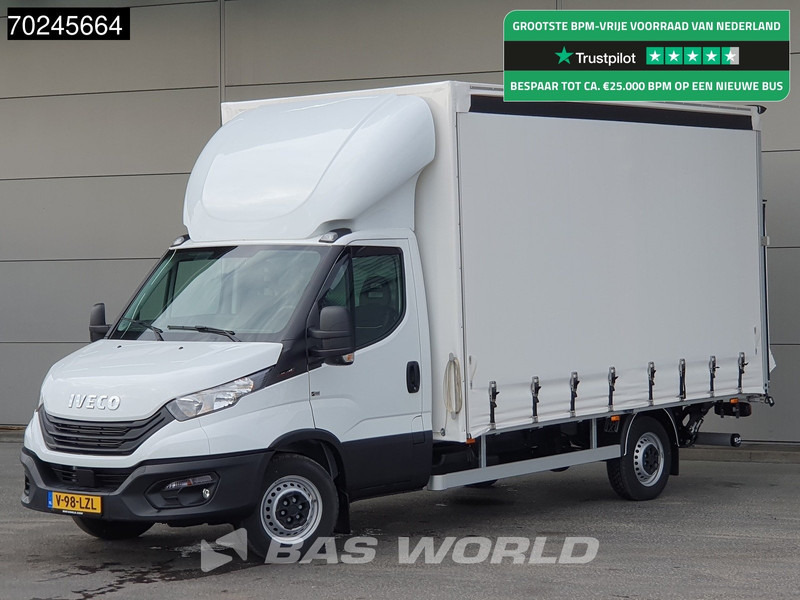 Iveco Daily 35S18 3.0L Laadklep 180PK Schuifzeilen Airco Cruise Bakwagen Euro6 Meubelbak Zeilenwagen Schuifzeil Plane 22m3 Airco Cruise cont - Transportbil med kapell: bild 1 Iveco Daily 35S18 3.0L Laadklep 180PK Schuifzeilen Airco Cruise Bakwagen Euro6 Meubelbak Zeilenwagen Schuifzeil Plane 22m3 Airco Cruise cont - Transportbil med kapell: bild 1
