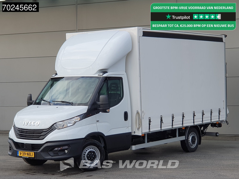Iveco Daily 35S18 3.0L Laadklep 180PK Schuifzeilen Airco Cruise Bakwagen Euro6 Meubelbak Zeilenwagen Schuifzeil Plane 22m3 Airco Cruise cont - Transportbil med kapell: bild 1 Iveco Daily 35S18 3.0L Laadklep 180PK Schuifzeilen Airco Cruise Bakwagen Euro6 Meubelbak Zeilenwagen Schuifzeil Plane 22m3 Airco Cruise cont - Transportbil med kapell: bild 1