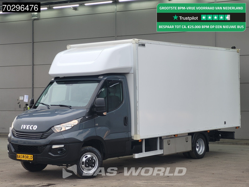 Iveco Daily 50C18 3.0L Automaat 3,5t Trekhaak Bakwagen Zijdeur Achterdeuren 180PK 5tons Navi Standkachel Euro6 Meubelbak Koffer Trekhaak - Volymskåp: bild 1 Iveco Daily 50C18 3.0L Automaat 3,5t Trekhaak Bakwagen Zijdeur Achterdeuren 180PK 5tons Navi Standkachel Euro6 Meubelbak Koffer Trekhaak - Volymskåp: bild 1