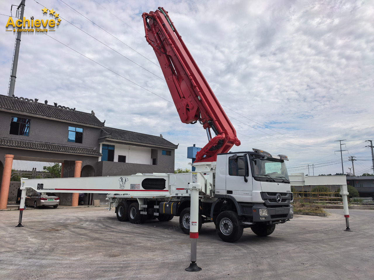 Putzmeister Putzmeister M56-4RZ Actros 4141Mercedes-Benz Concrete pump truck 【ACHIEVE】TOP CONDITION!!! - Betongpump: bild 1 Putzmeister Putzmeister M56-4RZ Actros 4141Mercedes-Benz Concrete pump truck 【ACHIEVE】TOP CONDITION!!! - Betongpump: bild 1