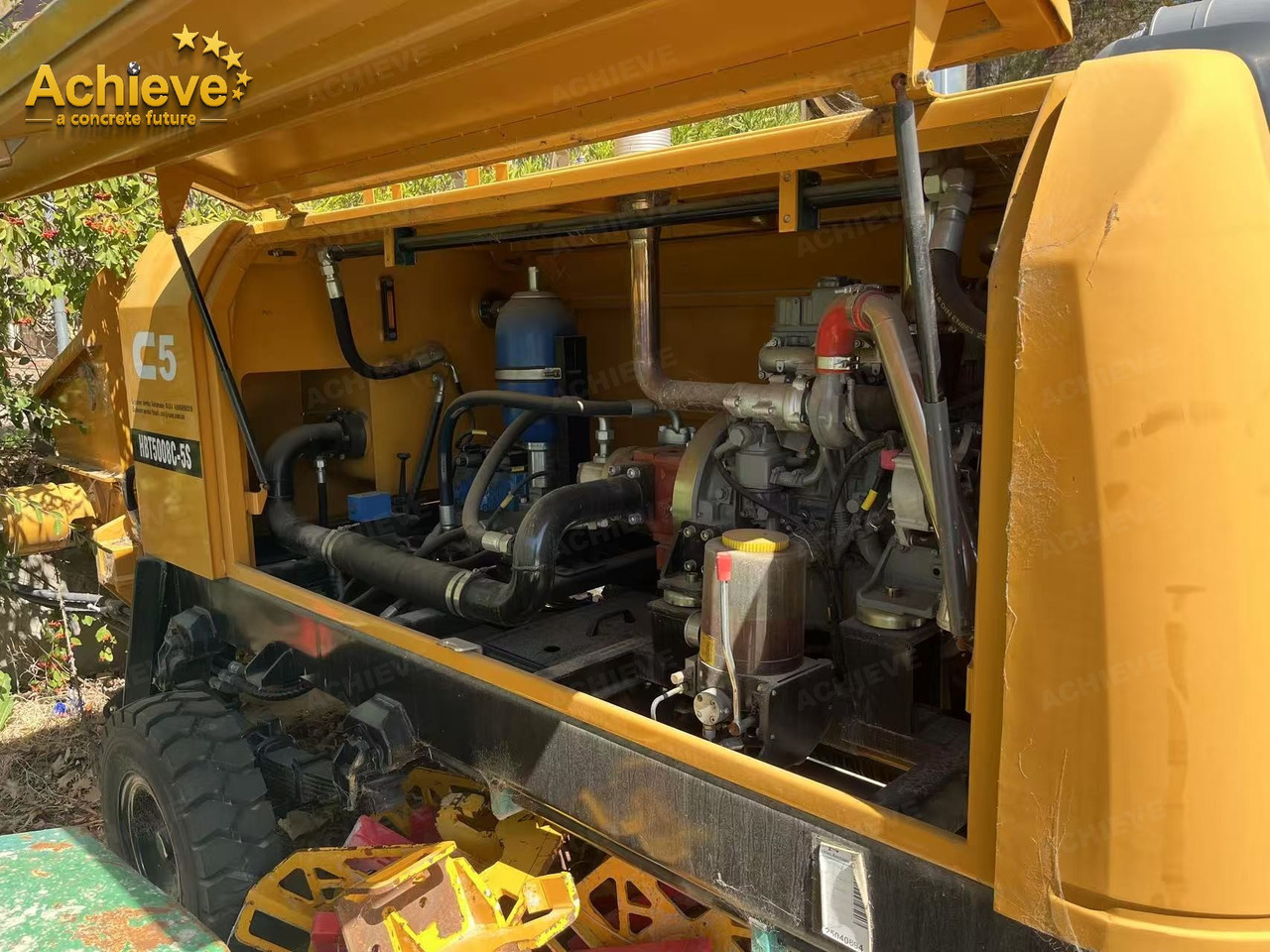 SANY SANY 【ACHIEVE】TOP CONDITION!!! demo new low hours Sany Concrete Trailer Pump 2017 HBT5008C-5S - Stationär betongpump: bild 4 SANY SANY 【ACHIEVE】TOP CONDITION!!! demo new low hours Sany Concrete Trailer Pump 2017 HBT5008C-5S - Stationär betongpump: bild 4