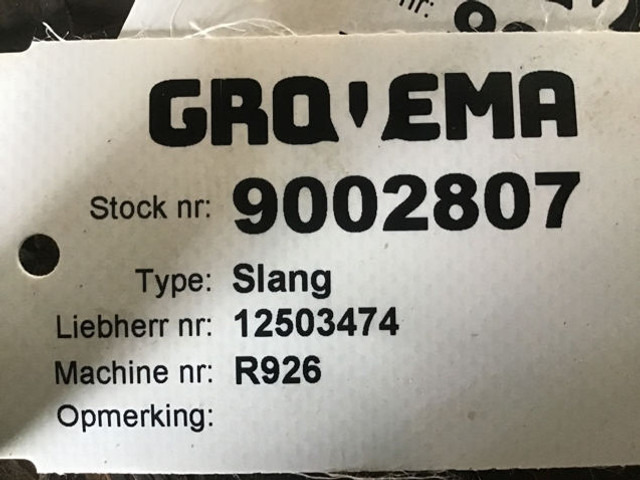 Liebherr A928 / R926 / R930 - Insugsrör: bild 1 Liebherr A928 / R926 / R930 - Insugsrör: bild 1