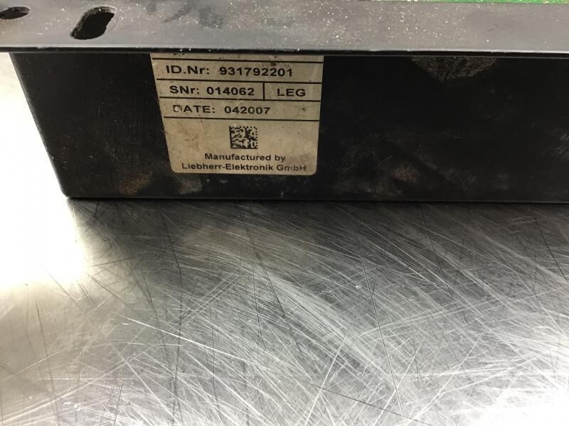 Liebherr R934 / R944 TR - Kontrollenhet: bild 2 Liebherr R934 / R944 TR - Kontrollenhet: bild 2