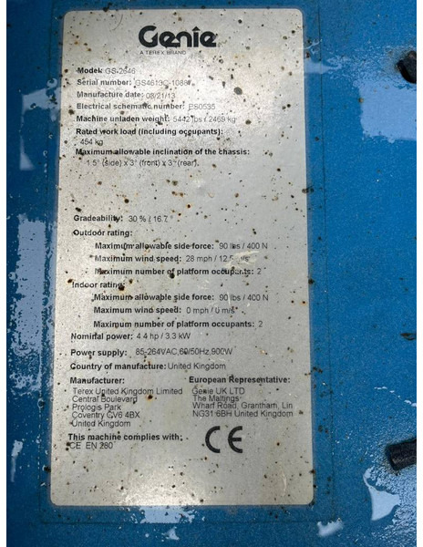 Genie GS 2646 - Saxlift: bild 5 Genie GS 2646 - Saxlift: bild 5