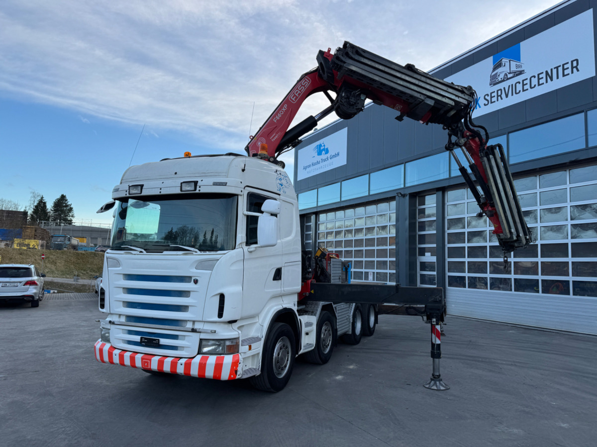 SCANIA R480 8x4 Fassi 660 SZM/Pritsche - Kranbil: bild 1 SCANIA R480 8x4 Fassi 660 SZM/Pritsche - Kranbil: bild 1