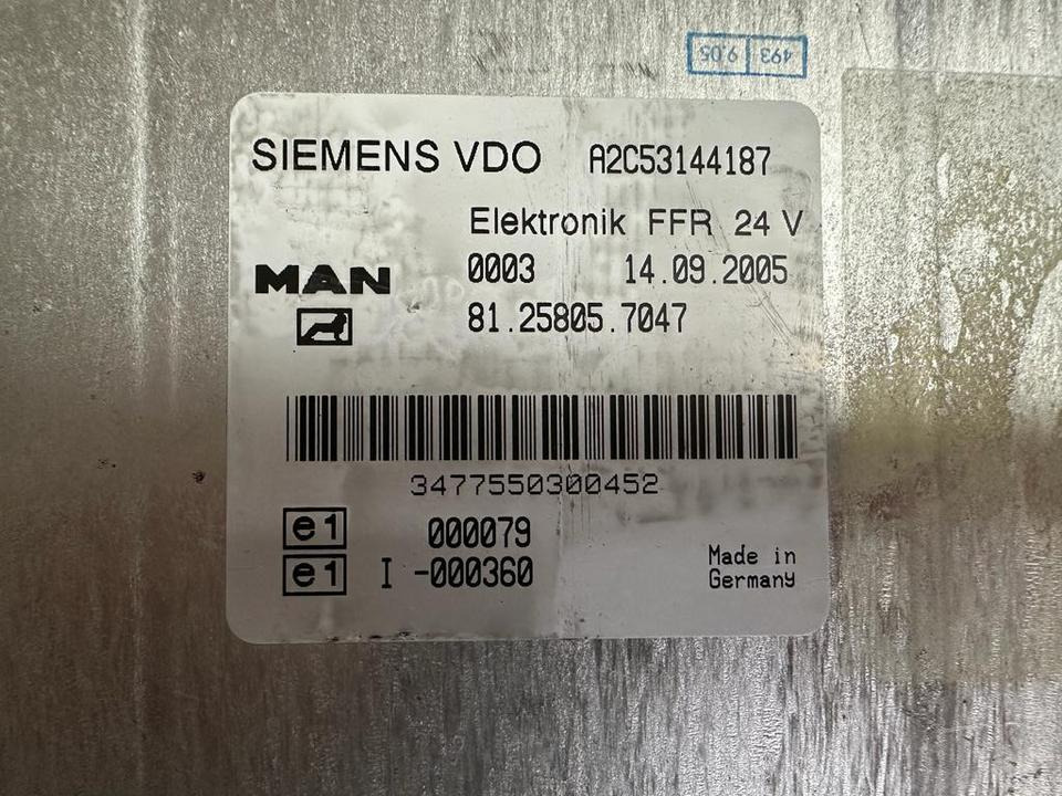 MAN SIEMENS VDO ELEKTRONIK FFR Steuergerät 81.25805.7047 - Kontrollenhet för Lastbil: bild 2 MAN SIEMENS VDO ELEKTRONIK FFR Steuergerät 81.25805.7047 - Kontrollenhet för Lastbil: bild 2