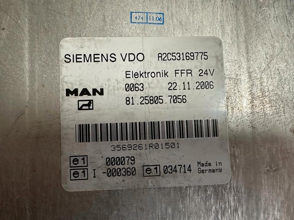 MAN SIEMENS VDO ELEKTRONIK FFR Steuergerät 81.25805.7056 - Kontrollenhet för Lastbil: bild 2 MAN SIEMENS VDO ELEKTRONIK FFR Steuergerät 81.25805.7056 - Kontrollenhet för Lastbil: bild 2