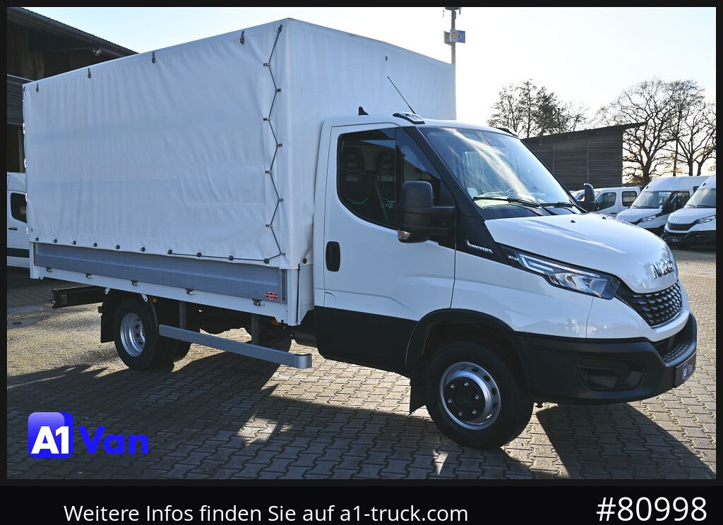 IVECO Daily 72C18 A8V Pritsche/Plane, Tempomat, AHK, Klima - Transportbil med kapell: bild 1 IVECO Daily 72C18 A8V Pritsche/Plane, Tempomat, AHK, Klima - Transportbil med kapell: bild 1