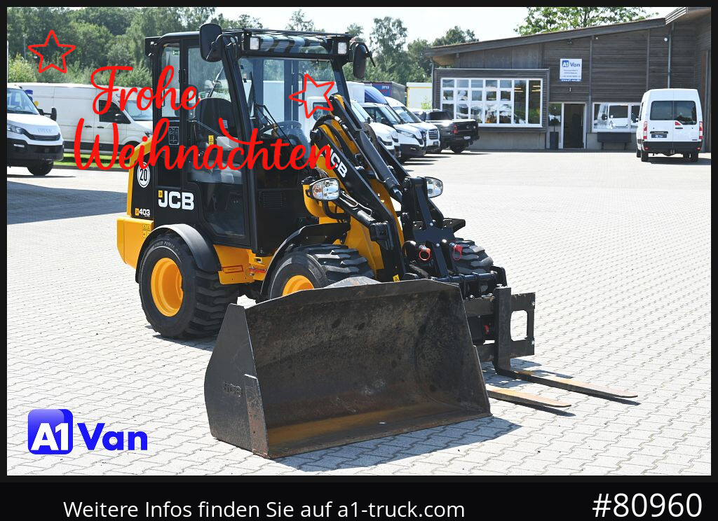 JCB JCB 403 SP Radlader, Palletengabel, Kabine, Zusatzhydraulik - Hjullastare: bild 1 JCB JCB 403 SP Radlader, Palletengabel, Kabine, Zusatzhydraulik - Hjullastare: bild 1