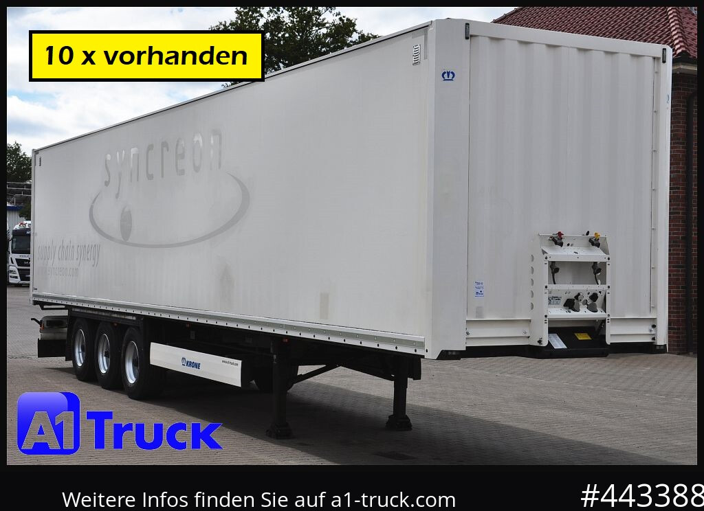 KRONE SDK 27, Koffer, 1 Vorbesitzer, Plywood, 3x vorhanden - Skåp semitrailer: bild 1 KRONE SDK 27, Koffer, 1 Vorbesitzer, Plywood, 3x vorhanden - Skåp semitrailer: bild 1