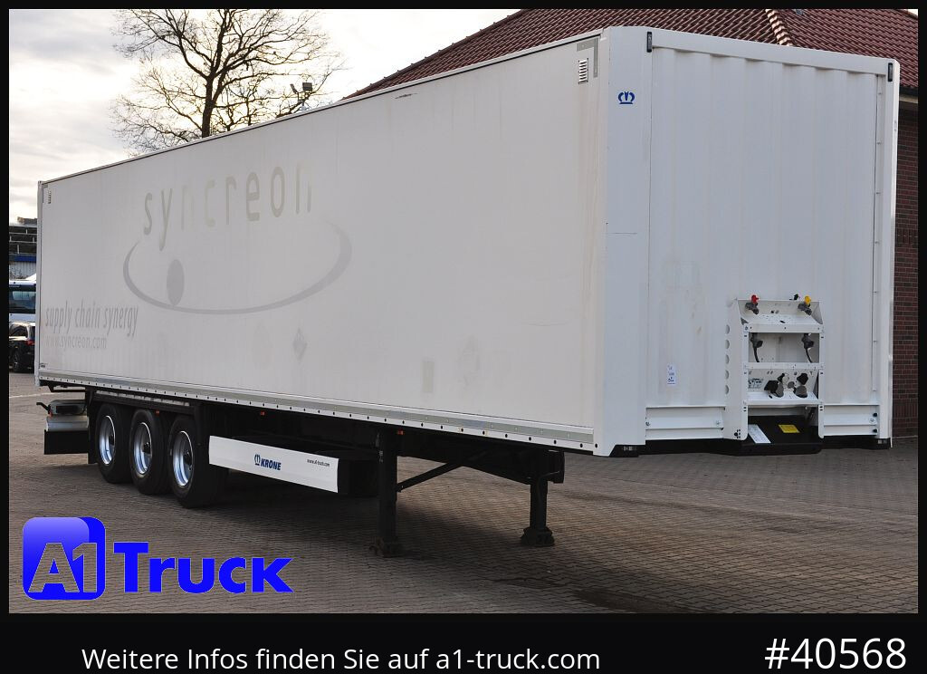 Skåp semitrailer KRONE SDK 27, Koffer, 1 Vorbesitzer, Plywood,: bild 1