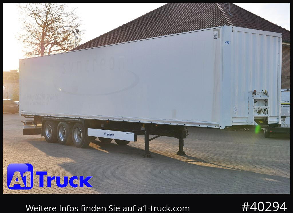 KRONE SDK 27, Koffer, 1 Vorbesitzer, Plywood, - Skåp semitrailer: bild 1 KRONE SDK 27, Koffer, 1 Vorbesitzer, Plywood, - Skåp semitrailer: bild 1