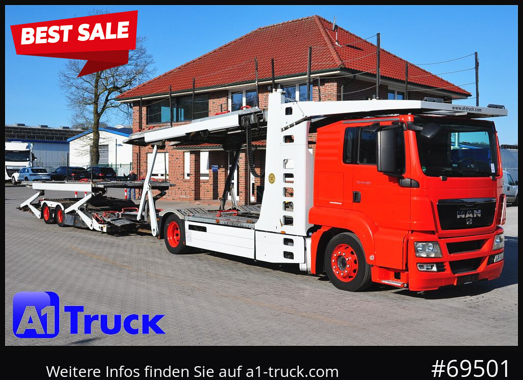 MAN 18.400 TGX, Autotransporter Kässbohrer, - Biltransportbil lastbil: bild 1 MAN 18.400 TGX, Autotransporter Kässbohrer, - Biltransportbil lastbil: bild 1