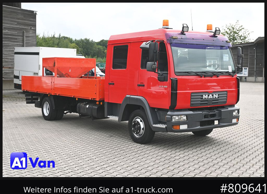 MAN MAN LE 8.180 Pritsche Doka, Automatik, AHK, 6-Sitzer - Transportbil med flak: bild 1 MAN MAN LE 8.180 Pritsche Doka, Automatik, AHK, 6-Sitzer - Transportbil med flak: bild 1
