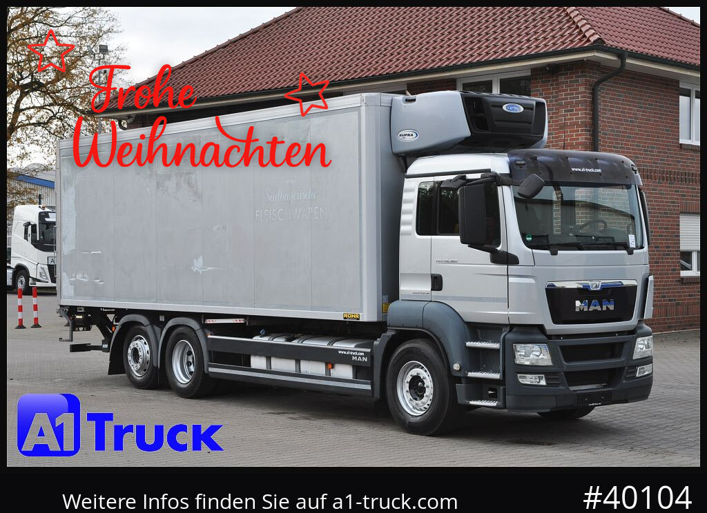 MAN TGS 26.360, Carrier 1150 Rolltor+ LBW, Liftachse, - Kylbil lastbil: bild 1 MAN TGS 26.360, Carrier 1150 Rolltor+ LBW, Liftachse, - Kylbil lastbil: bild 1