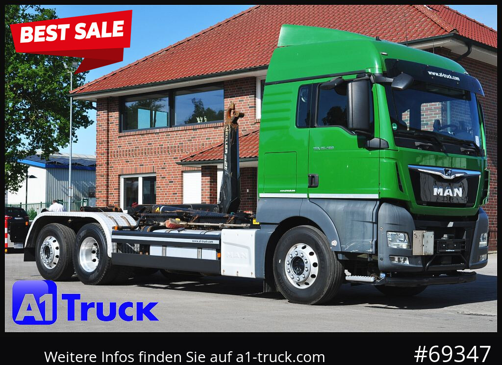 MAN TGX 26.460 XLX BL 6x2, Meiller, Funk - Lastväxlare lastbil: bild 1 MAN TGX 26.460 XLX BL 6x2, Meiller, Funk - Lastväxlare lastbil: bild 1