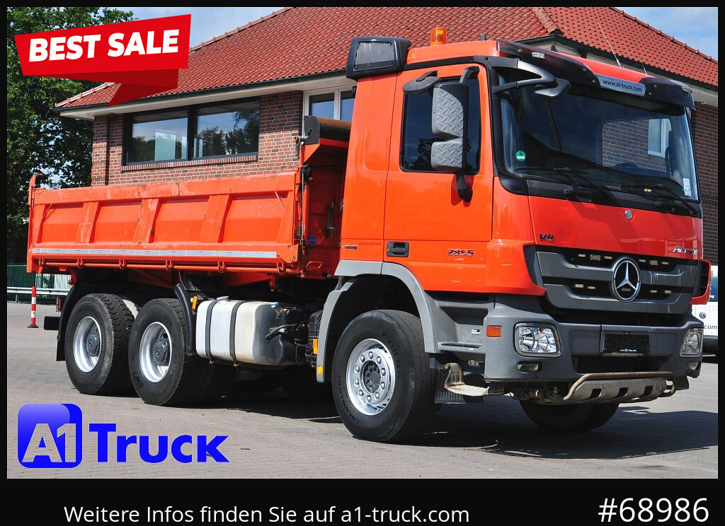 MERCEDES-BENZ Actros 2655 ,V8, 6x4 Meiller Klima , EPS - Tippbil lastbil: bild 1 MERCEDES-BENZ Actros 2655 ,V8, 6x4 Meiller Klima , EPS - Tippbil lastbil: bild 1