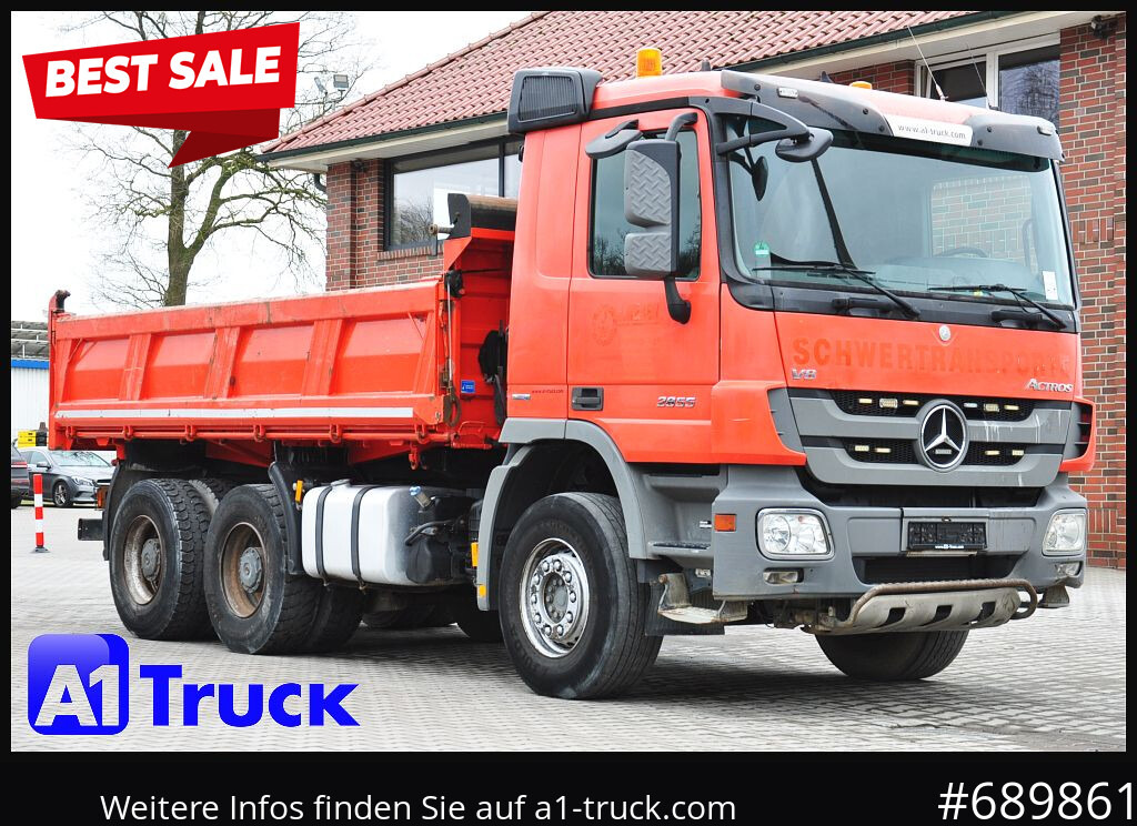 MERCEDES-BENZ Actros 2655 ,V8, 6x4 Meiller Klima , EPS - Tippbil lastbil: bild 1 MERCEDES-BENZ Actros 2655 ,V8, 6x4 Meiller Klima , EPS - Tippbil lastbil: bild 1