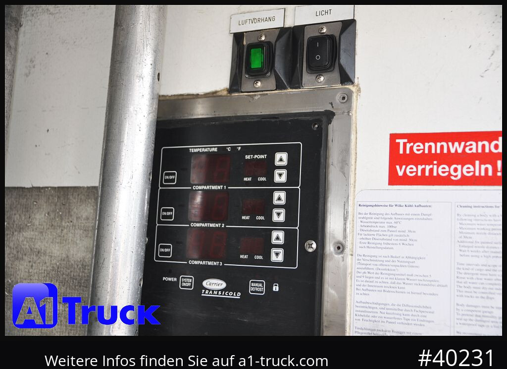 MERCEDES-BENZ Atego 1222, Kühlkoffer, Carrier Supra 850 Mt, LBW - Kylbil lastbil: bild 2 MERCEDES-BENZ Atego 1222, Kühlkoffer, Carrier Supra 850 Mt, LBW - Kylbil lastbil: bild 2