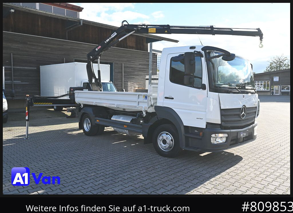 MERCEDES-BENZ Atego 816 Kipper Kran, Hiab, AHK, Klima - Tippbil lastbil, Kranbil: bild 1 MERCEDES-BENZ Atego 816 Kipper Kran, Hiab, AHK, Klima - Tippbil lastbil, Kranbil: bild 1