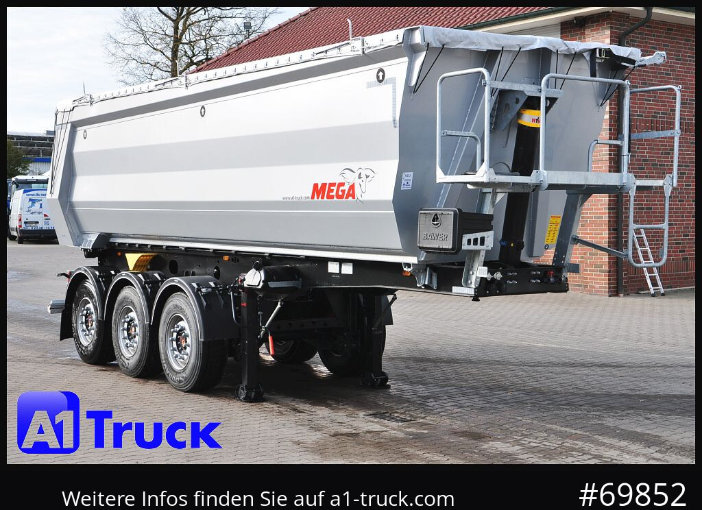REISCH Mega 28m³ Lift Stahl SAF Hardox - Tippbil semitrailer: bild 1 REISCH Mega 28m³ Lift Stahl SAF Hardox - Tippbil semitrailer: bild 1