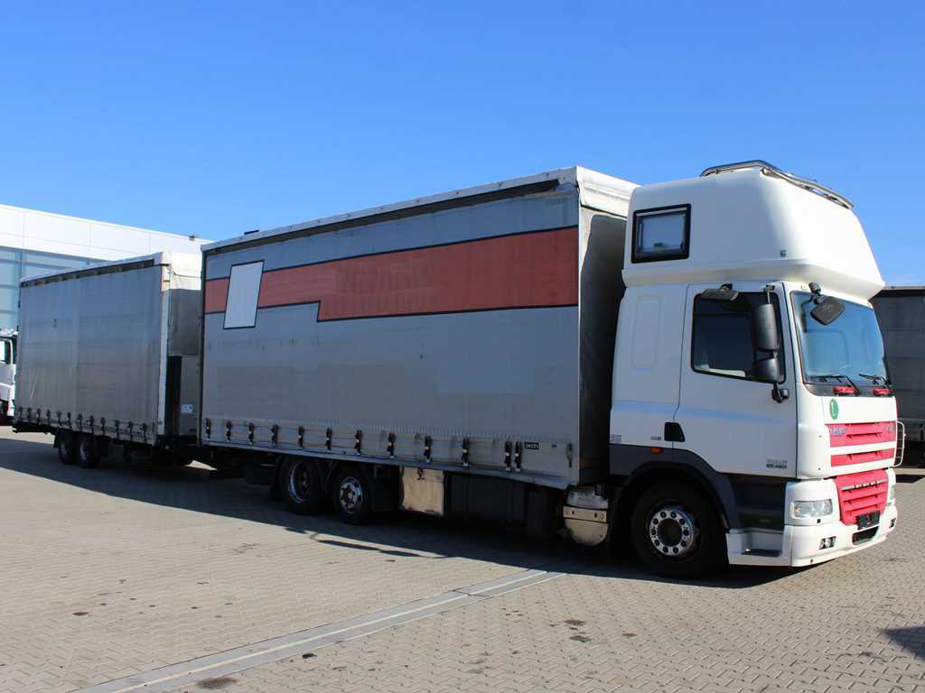 DAF CF 85.460, 6X2, INDEPENDENT AIR CONDITIONING + FLIEGL TPS 100 (2003) - Kapellbil: bild 3 DAF CF 85.460, 6X2, INDEPENDENT AIR CONDITIONING + FLIEGL TPS 100 (2003) - Kapellbil: bild 3