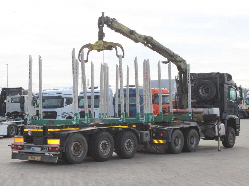 Mercedes-Benz Arocs 3351, 6x6, HYDRAULIC ARM LOGLIFT ET450, TYRES 80% - Dragbil, Timmertrailer: bild 4 Mercedes-Benz Arocs 3351, 6x6, HYDRAULIC ARM LOGLIFT ET450, TYRES 80% - Dragbil, Timmertrailer: bild 4