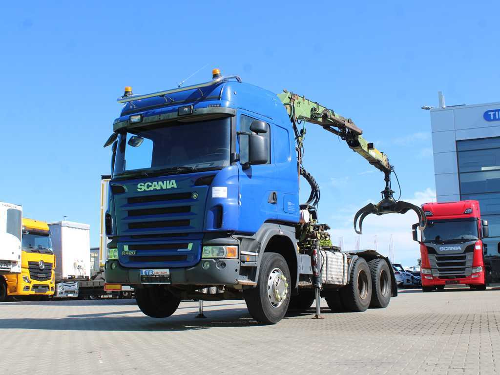 Scania R420, 6x4, EURO 3, HYDRAULIC ARM LOGLIFT F135ZT94A, LIGHTS - Dragbil: bild 1 Scania R420, 6x4, EURO 3, HYDRAULIC ARM LOGLIFT F135ZT94A, LIGHTS - Dragbil: bild 1