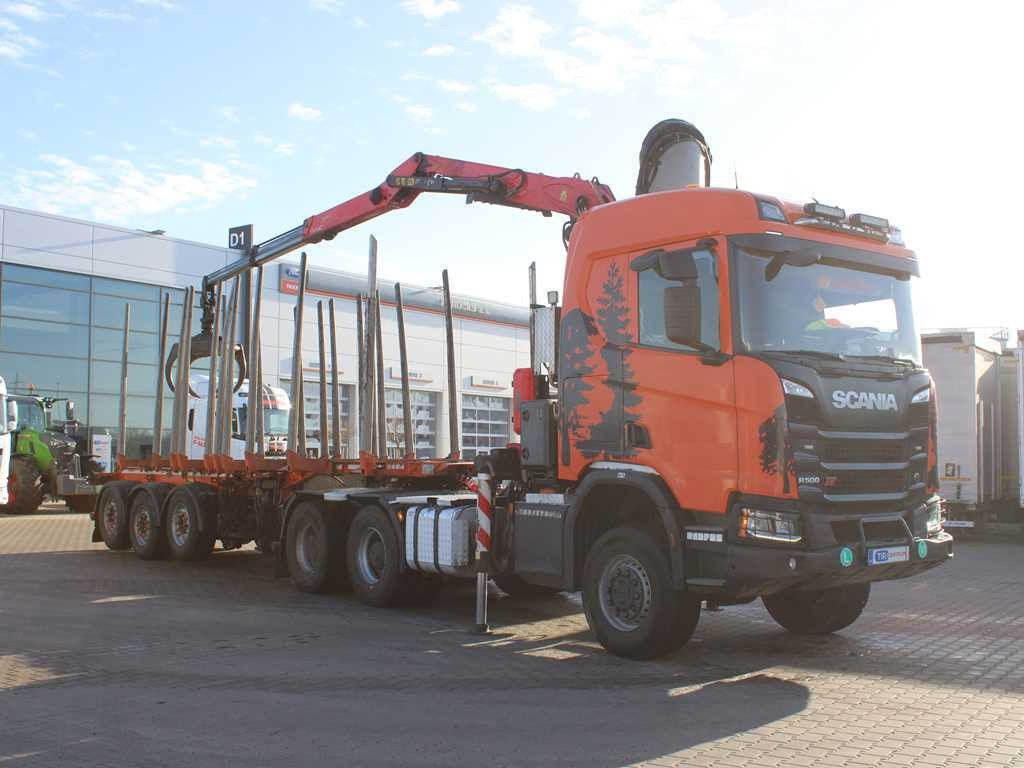 Scania R500, 6x6, RETARDER, OPTICRUISE, PALFINGER EPSILON Q170Z96, NAVIGATION - Dragbil, Timmertrailer: bild 3 Scania R500, 6x6, RETARDER, OPTICRUISE, PALFINGER EPSILON Q170Z96, NAVIGATION - Dragbil, Timmertrailer: bild 3