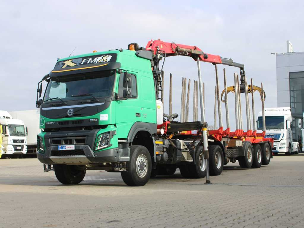 Volvo FM 540, EURO 6, 6X6, VEB+, PALFINGER Q170Z96 ARM + UMIKOV, PRICE FOR THE WHOLE SET!! - Dragbil, Timmertrailer: bild 1 Volvo FM 540, EURO 6, 6X6, VEB+, PALFINGER Q170Z96 ARM + UMIKOV, PRICE FOR THE WHOLE SET!! - Dragbil, Timmertrailer: bild 1