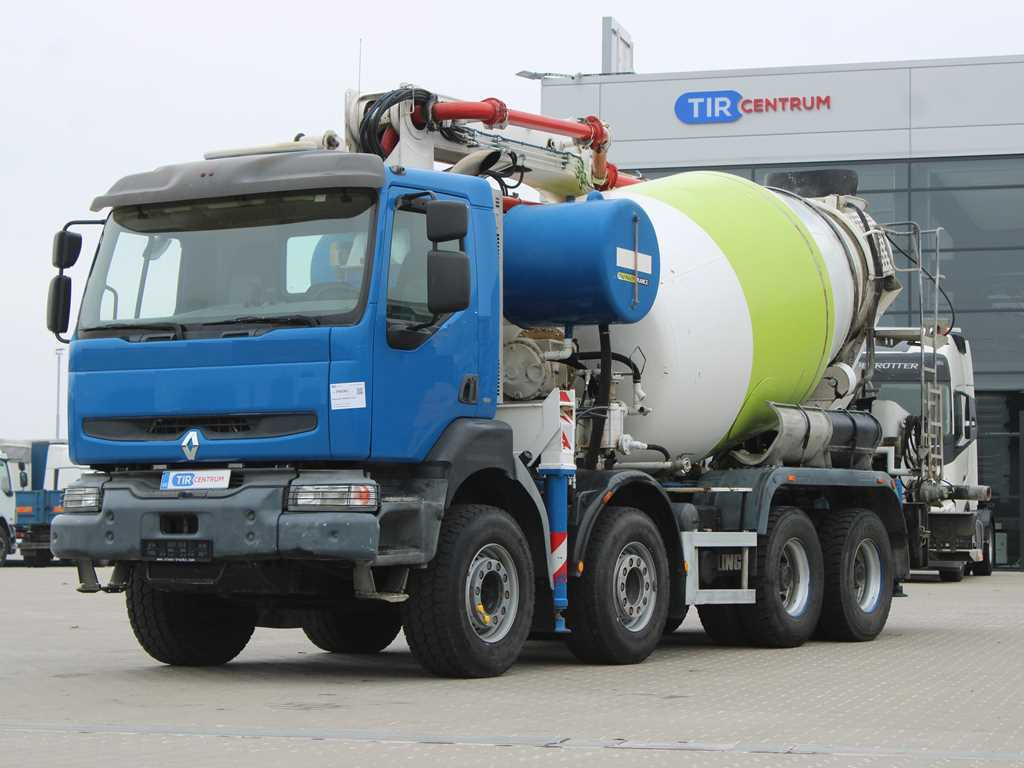 Renault KERAX 420, EURO 3, 7m3, 8X4, CIFA MAGNUM MK 24.4 CONCRETE PUMP - Betongbil med pump: bild 1 Renault KERAX 420, EURO 3, 7m3, 8X4, CIFA MAGNUM MK 24.4 CONCRETE PUMP - Betongbil med pump: bild 1
