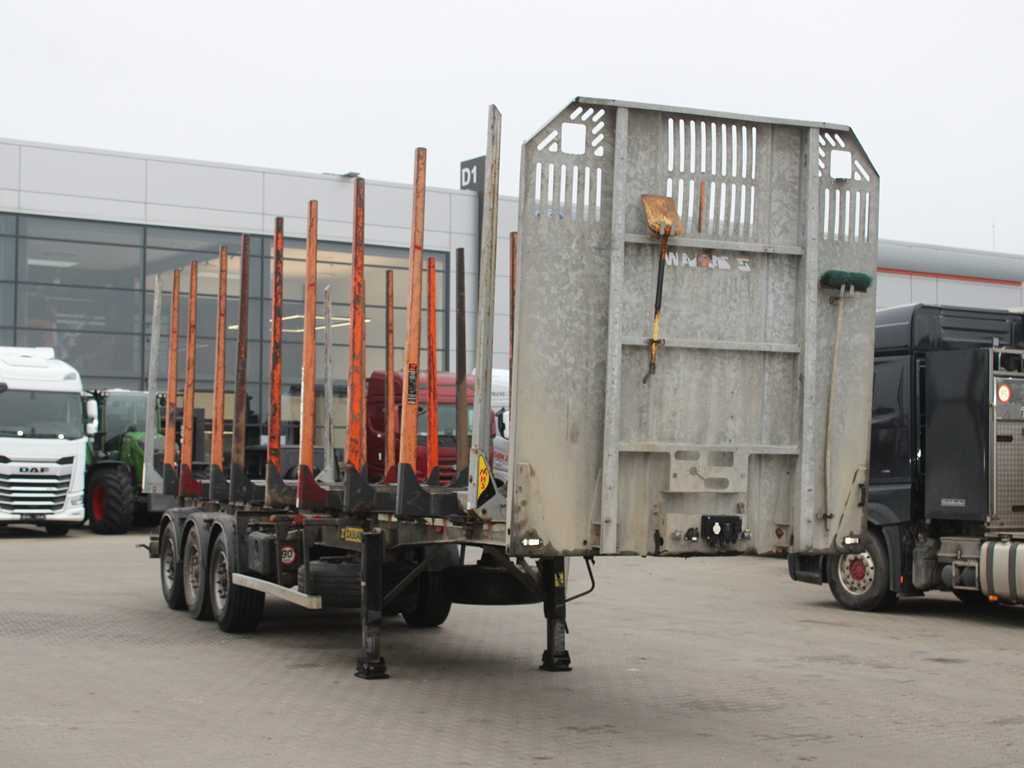 ZASŁAW D-651A, 2x LIFT AXLE, TYRES 80% - Timmertrailer: bild 3 ZASŁAW D-651A, 2x LIFT AXLE, TYRES 80% - Timmertrailer: bild 3