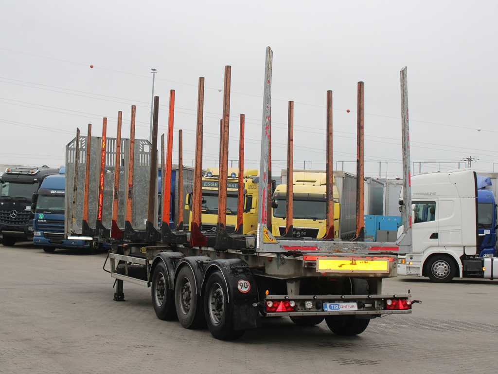 ZASŁAW D-651A, 2x LIFT AXLE, TYRES 80% - Timmertrailer: bild 5 ZASŁAW D-651A, 2x LIFT AXLE, TYRES 80% - Timmertrailer: bild 5