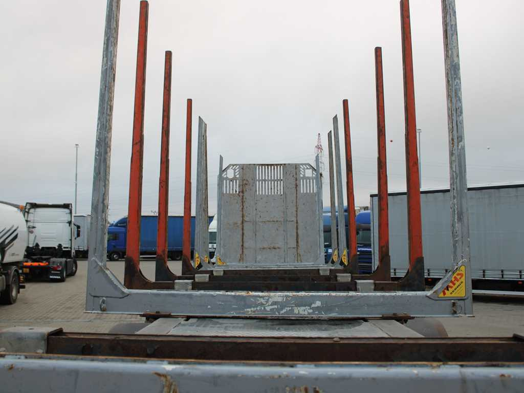 ZASŁAW D-651A, 2x LIFTING AXLE - Timmertrailer: bild 5 ZASŁAW D-651A, 2x LIFTING AXLE - Timmertrailer: bild 5