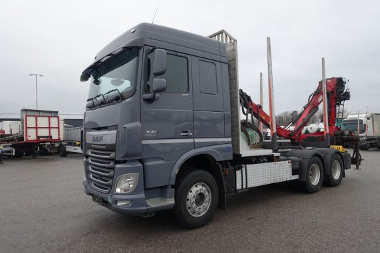 DAF FAT XF 510 mit Penz Ladekran 15Z8.70 inkl. Holzgreifer 6x4 - Timmerbil: bild 1 DAF FAT XF 510 mit Penz Ladekran 15Z8.70 inkl. Holzgreifer 6x4 - Timmerbil: bild 1