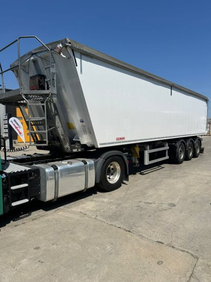 Kempf SKM 39 Alu-Kastenmulde 55m³ Rollplane - Tippbil semitrailer: bild 1 Kempf SKM 39 Alu-Kastenmulde 55m³ Rollplane - Tippbil semitrailer: bild 1