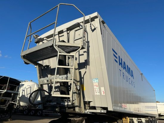 Kempf SKM AK 39 Alu-Kastenmulde 55m³ Rollplane - Tippbil semitrailer: bild 2 Kempf SKM AK 39 Alu-Kastenmulde 55m³ Rollplane - Tippbil semitrailer: bild 2